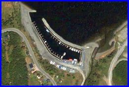 Aerial view of Bay of Islands Yacht Club